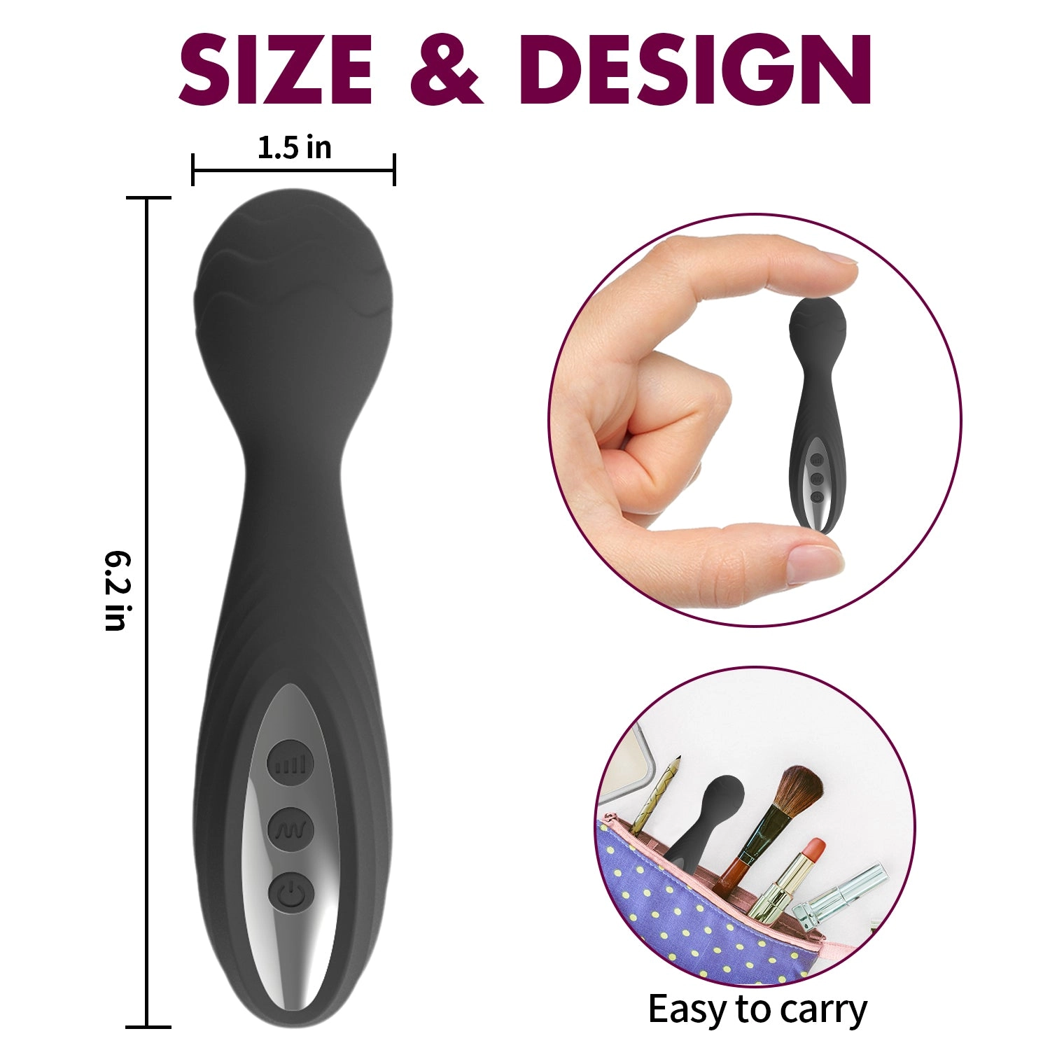 10 Frequency Mini Vibrator