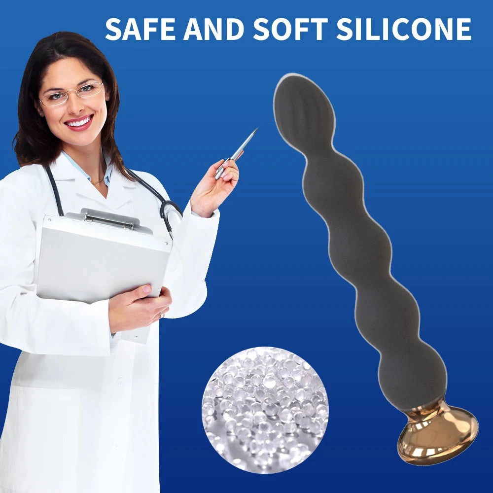 10-Speed Anal Vibrator Anal Beads Prostate Massager