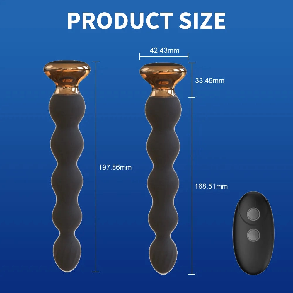 10-Speed Anal Vibrator Anal Beads Prostate Massager