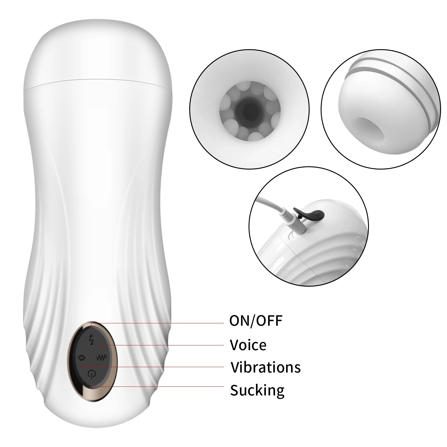 10 Vibrating Masturbation Cup
