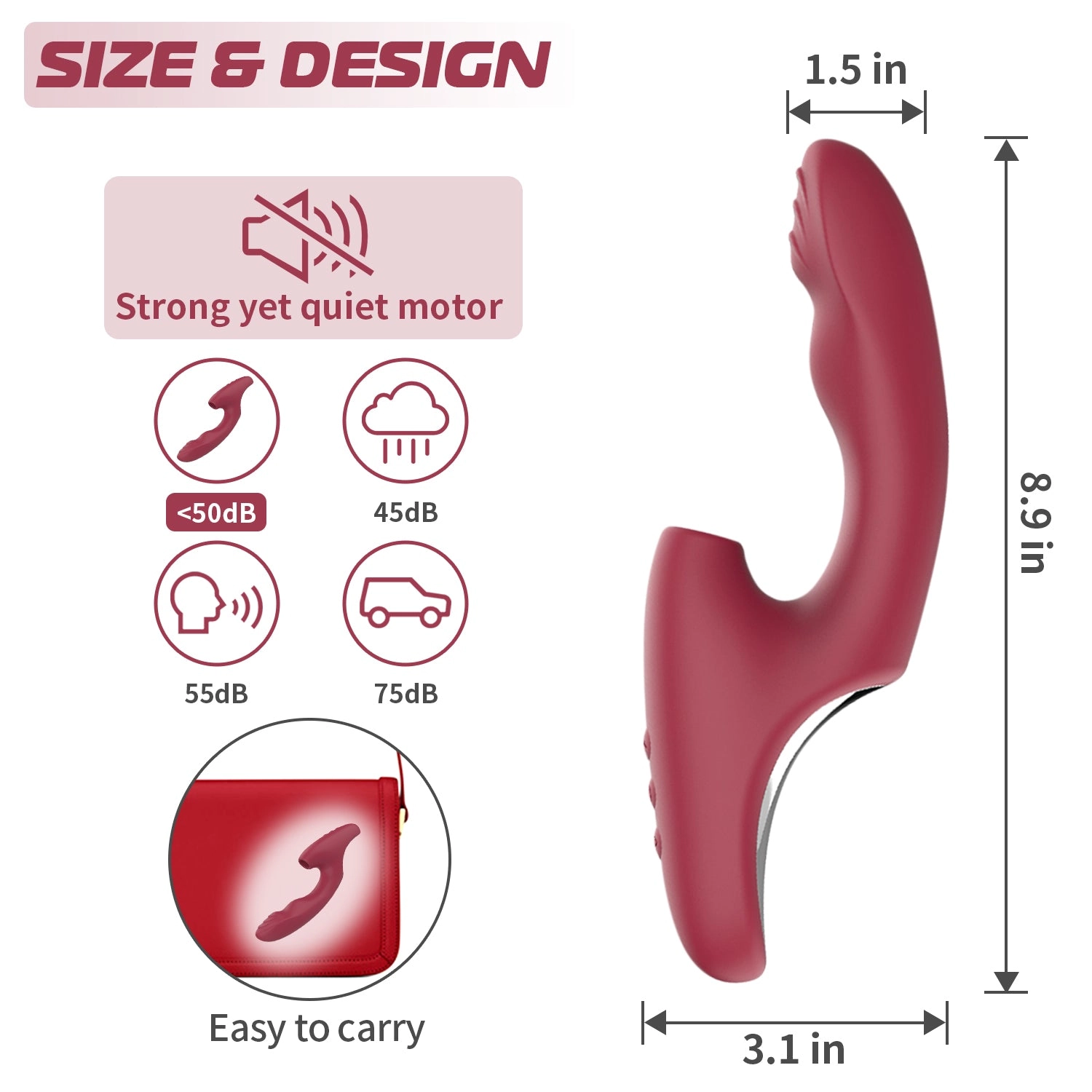 2 In 1 Sucking Thrusting Vibrator