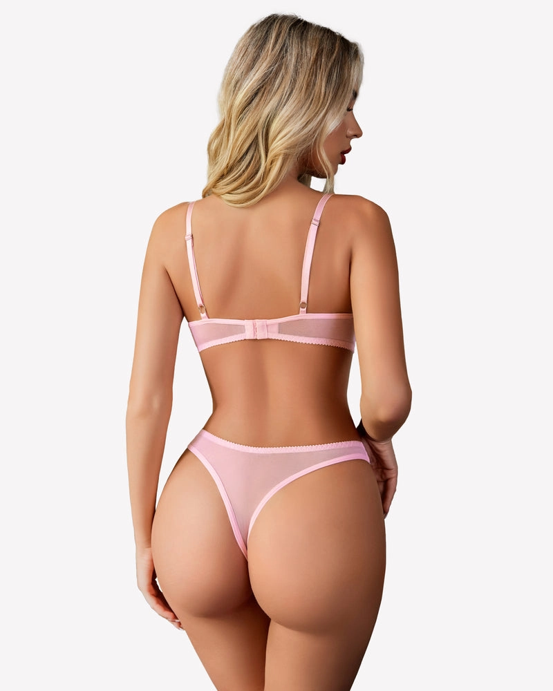 2 Piece Lace Push Up Bra and Panty Sets