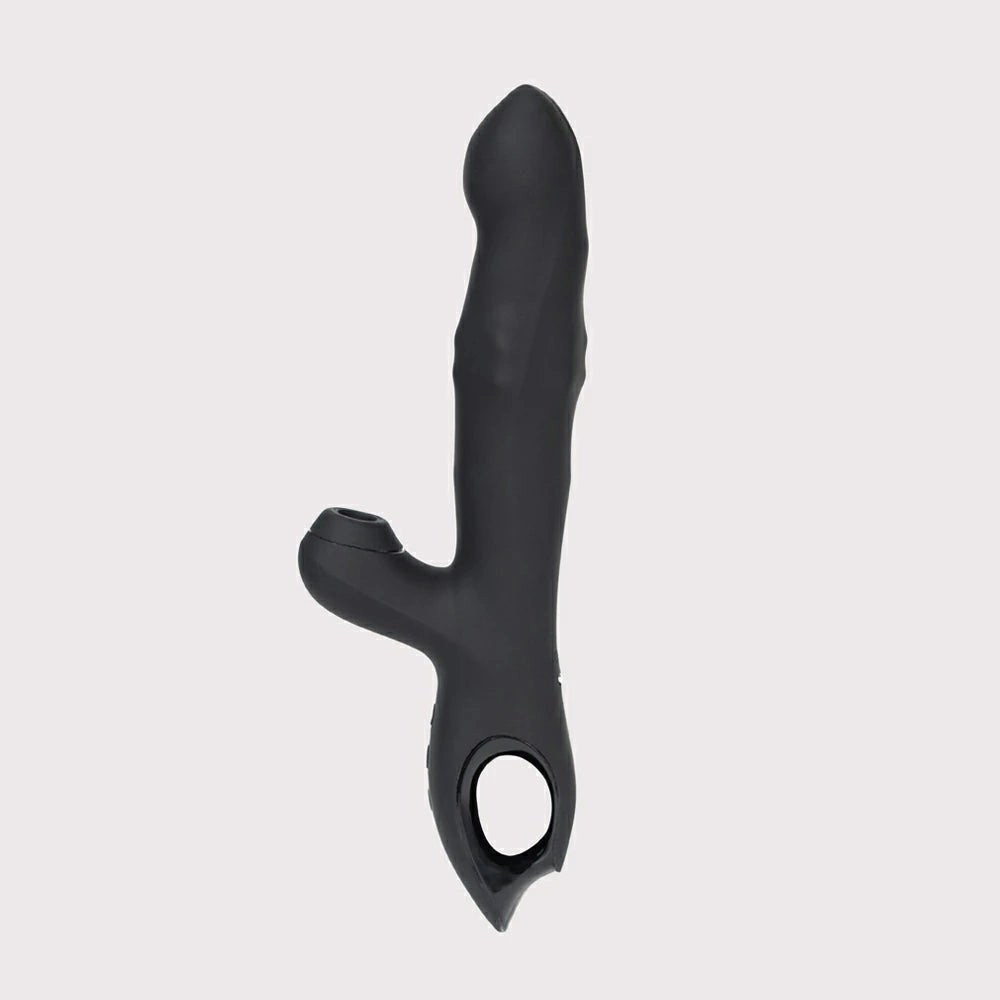 3-in-1 Wiggling, Sucking Rabbit Vibrator with Rolling Beads