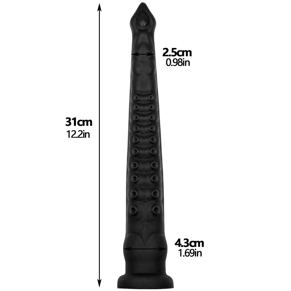31cm Huge Butt Plug Long Anal Plug with Suction Cup