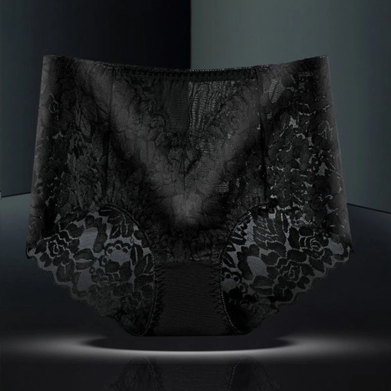 4-Pack Sexy Lace Flower See-Though Hollow Panties