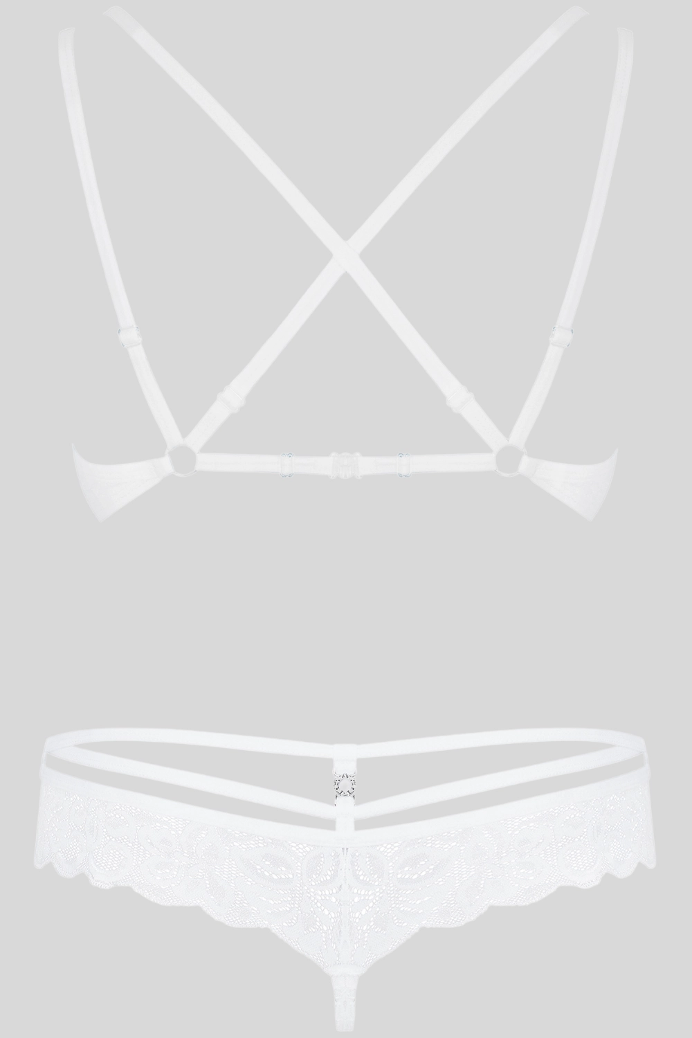 860 Underwired Bra & Thong White