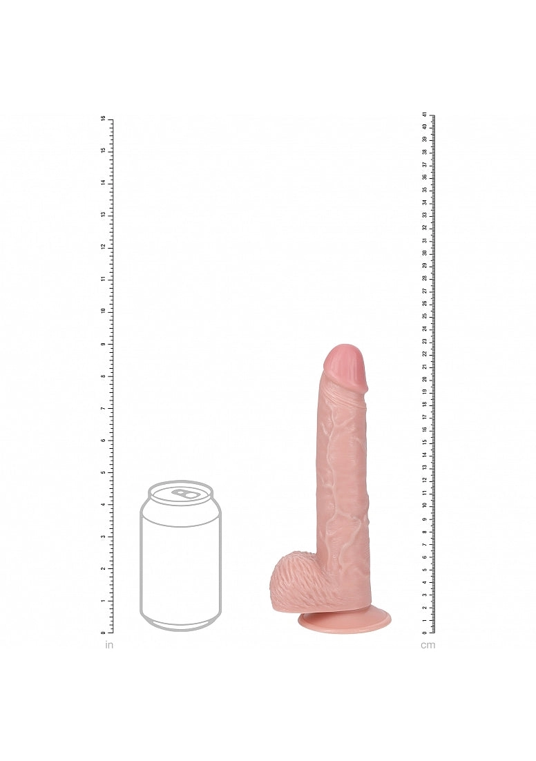 9  Vibrating Cock With Balls - Regular Straight
