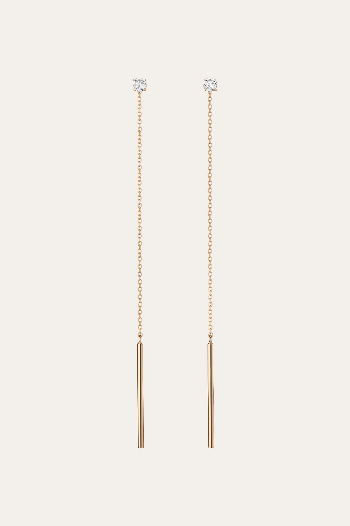 Aurate x Frye: Lab Grown Diamond Lariat Earrings