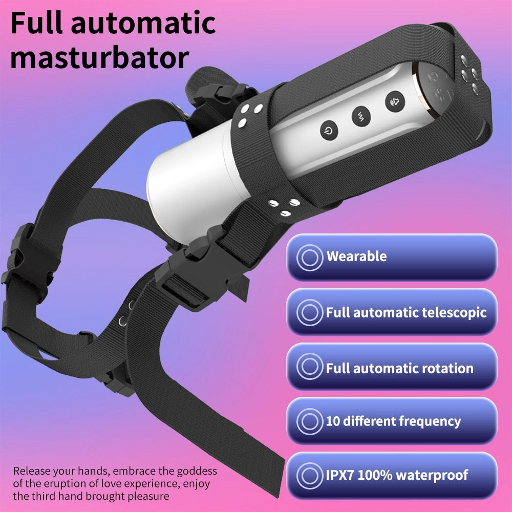 Automatic Wearable Male Masturbator Hands Free Male Masturbator