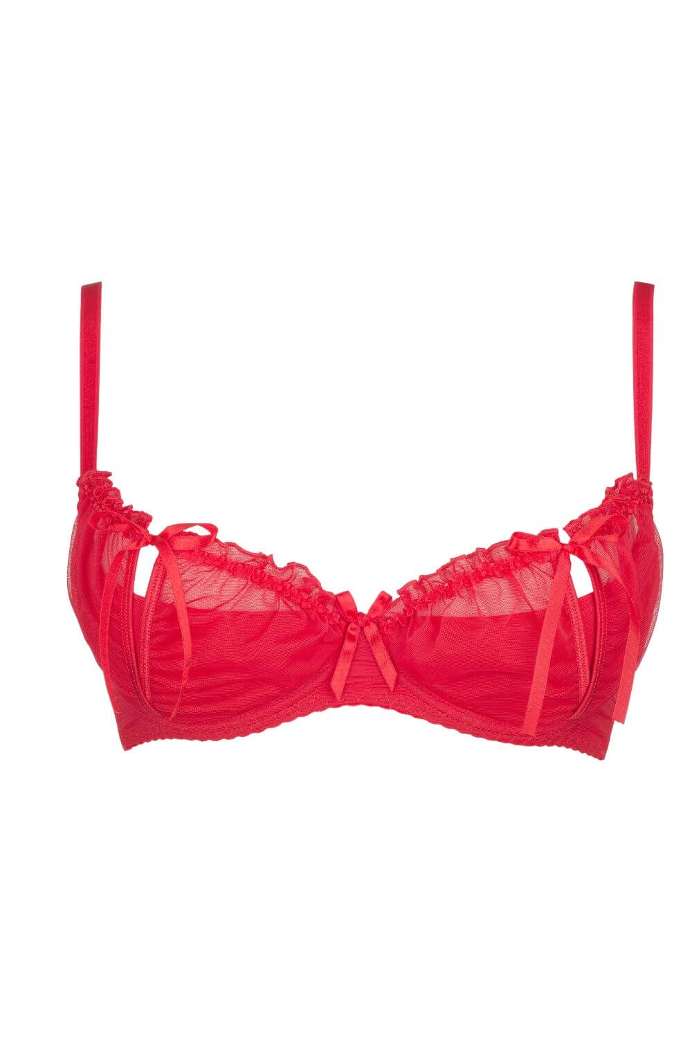 Axami Plus Size Magenta Quarter Cup Shelf Bra