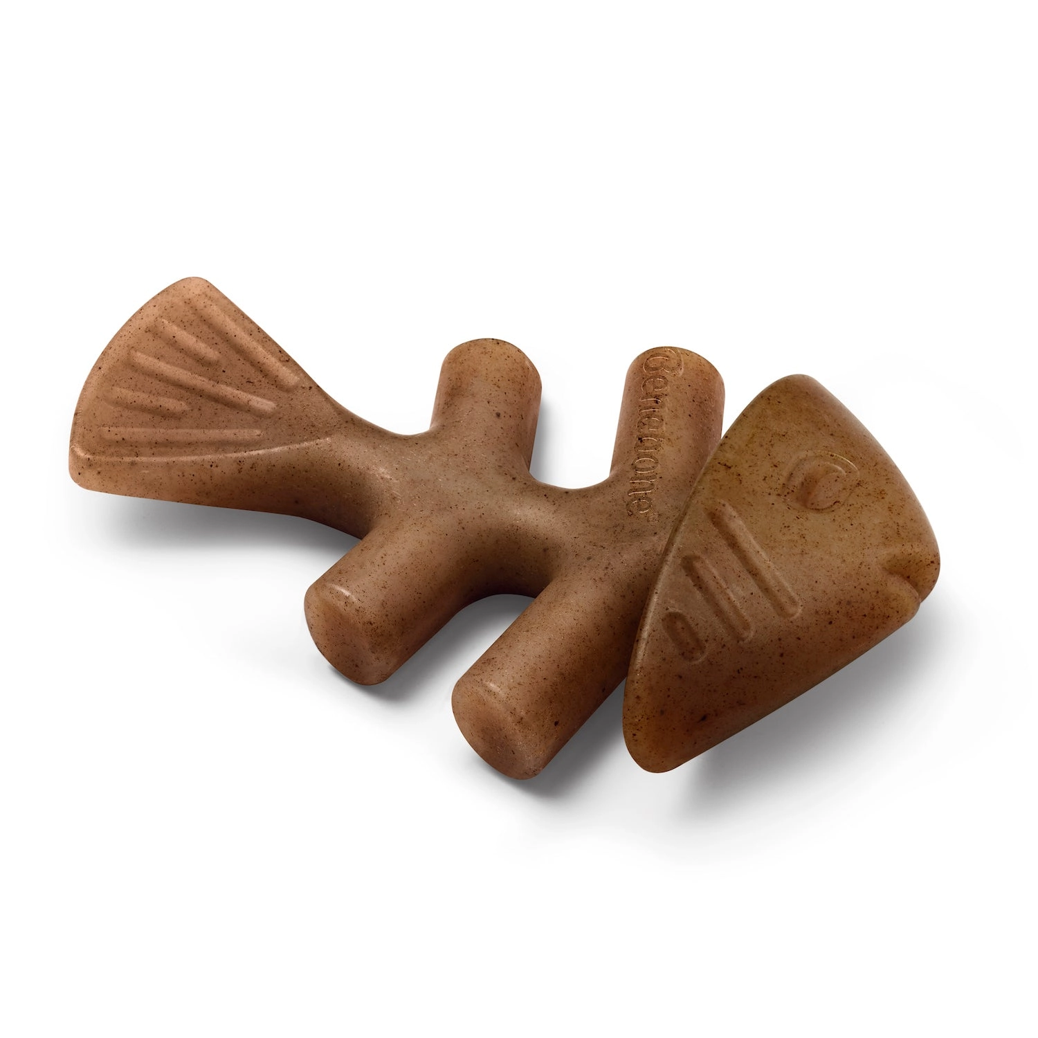 Benebone Fishbone Durable Dog Chew Toy, Real Fish