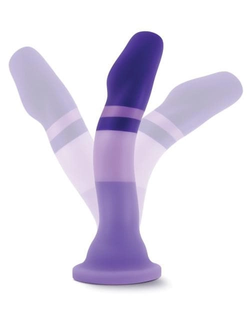 Blush Avant D2 Silicone Dildo Strap-On Compatible Purple Rain 7 Inch