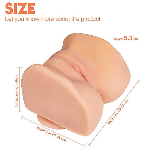 Bree Olson CyberSkin Vibrating Suction-Base Pussy & Ass