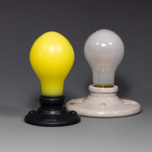 Bright Idea Large Plug - Glow In the Dark Yellow - Extra Soft - Ready to Ship