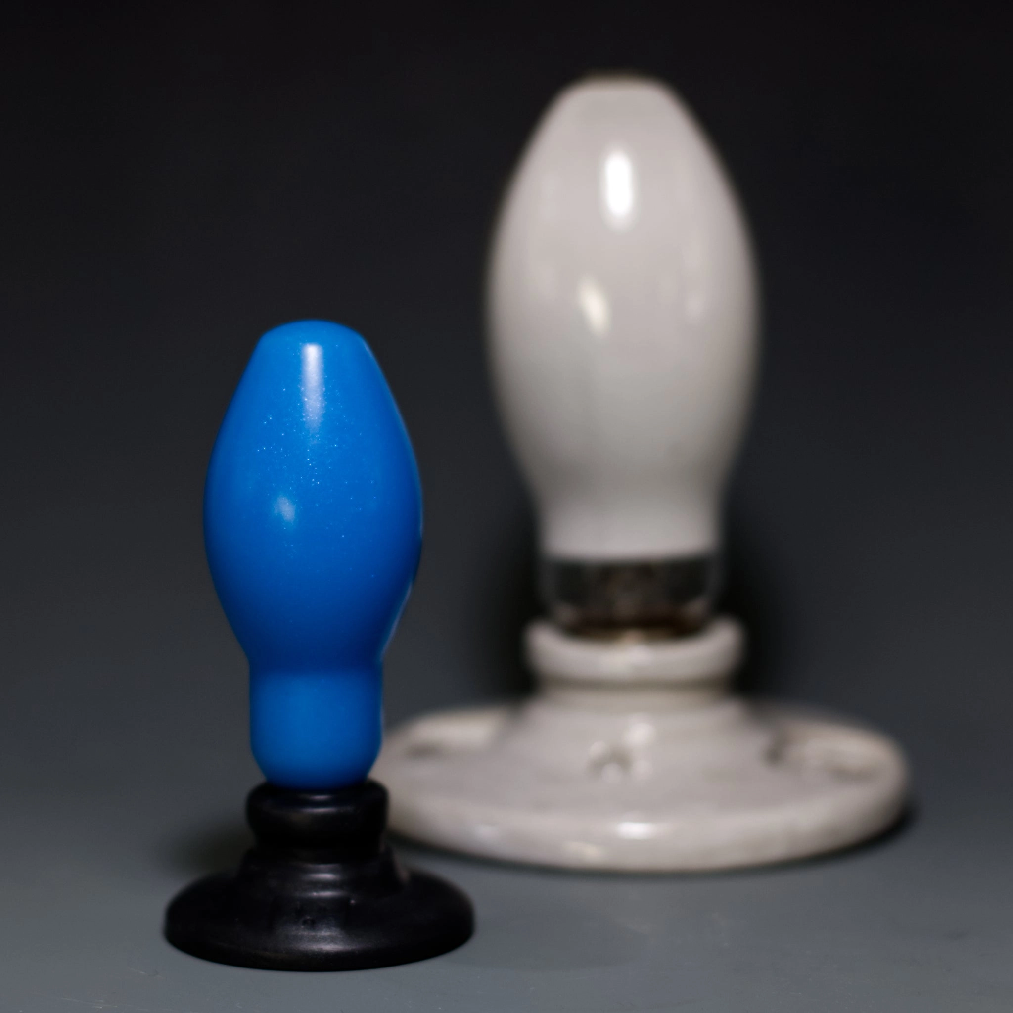 Bright Idea Small Plug - Glow In the Dark Blue - Soft - Ready to Ship