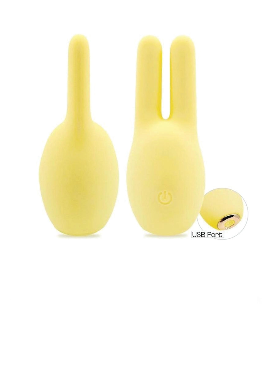 Buzzy Buddy Honey Bunney Rechargeable Silicone Clitoral Stimulator - Yellow