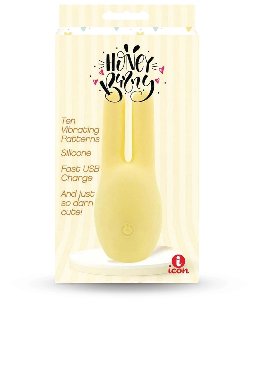 Buzzy Buddy Honey Bunney Rechargeable Silicone Clitoral Stimulator - Yellow