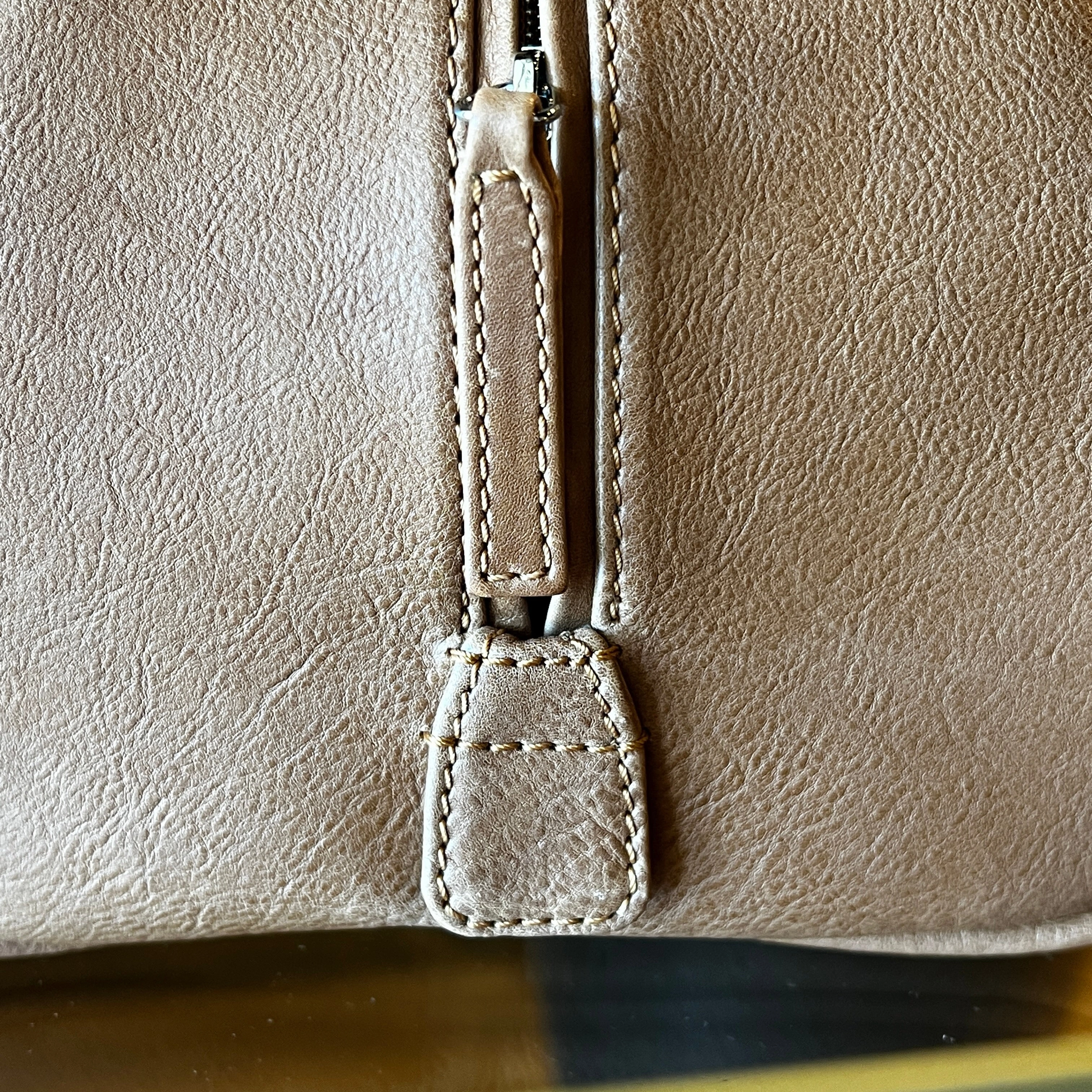 CHANEL Brown Calfskin Quilted Small Bowler Bag