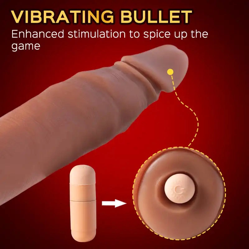 Conqueror - 5-inch Penis Extender Extension Sleeve & Bullet Vibrator