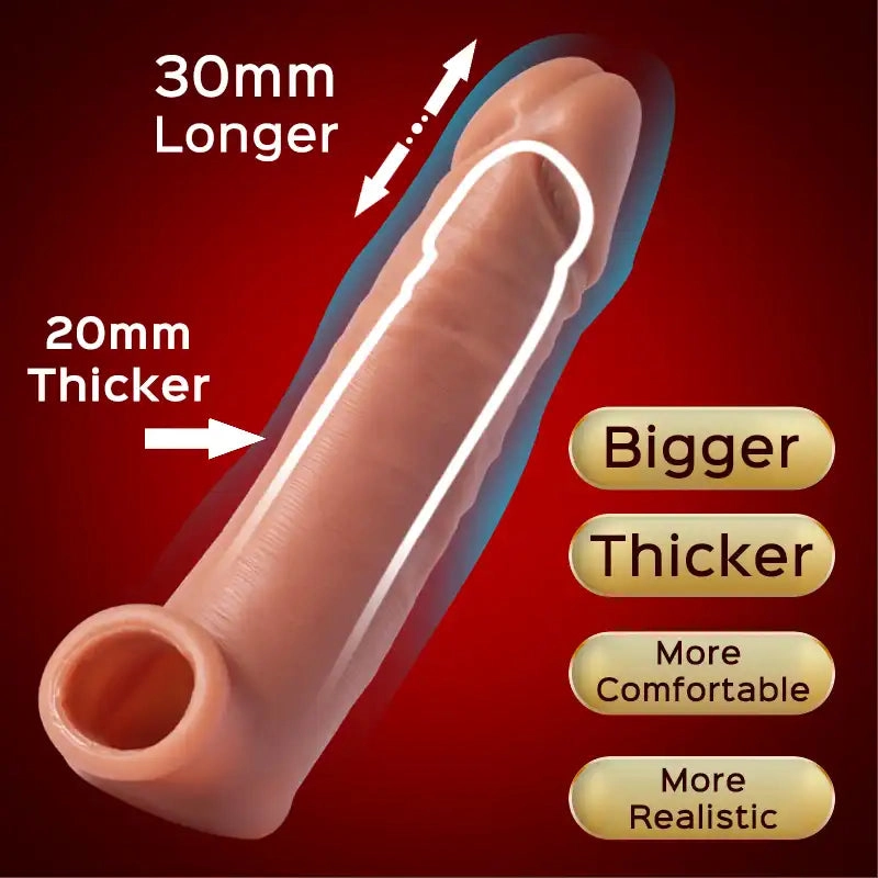 Conqueror - 5-inch Penis Extender Extension Sleeve & Bullet Vibrator