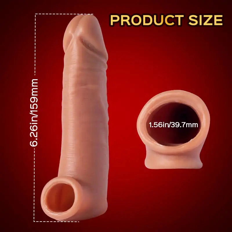 Conqueror - 5-inch Penis Extender Extension Sleeve & Bullet Vibrator