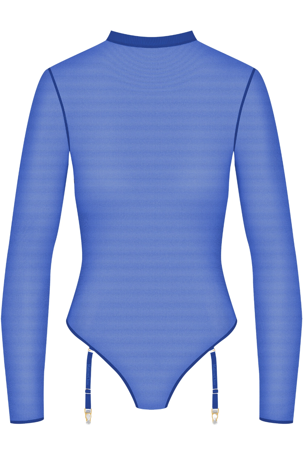 Corps à Corps Long Sleeved Thong Bodysuit Neon Blue