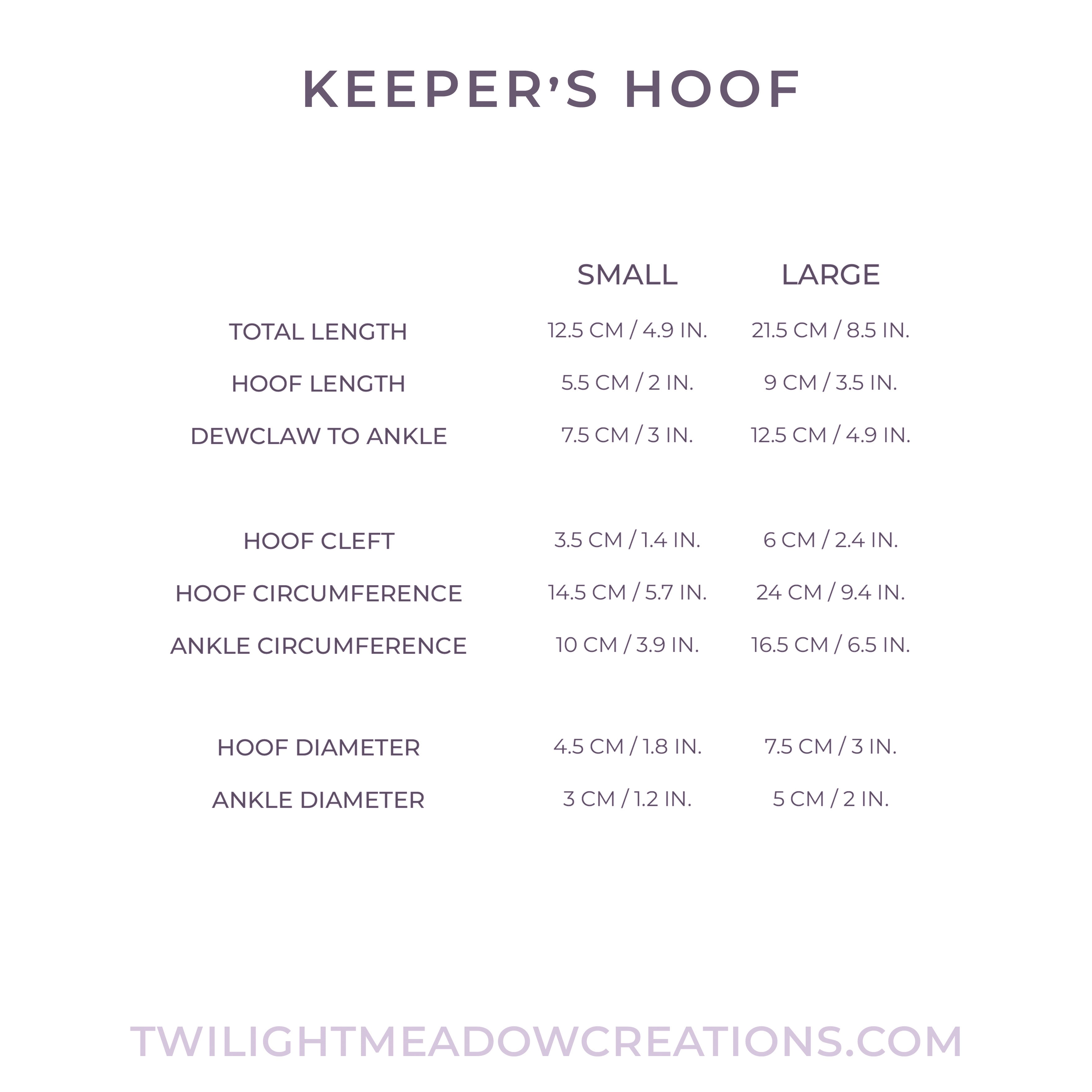 Crystalline Small Keeper's Hoof FLOP (Firmness: Soft*)