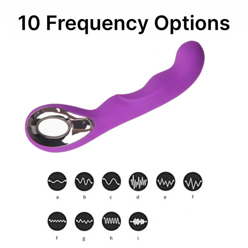 Curved Vibrating G-Spot Massager Dildo