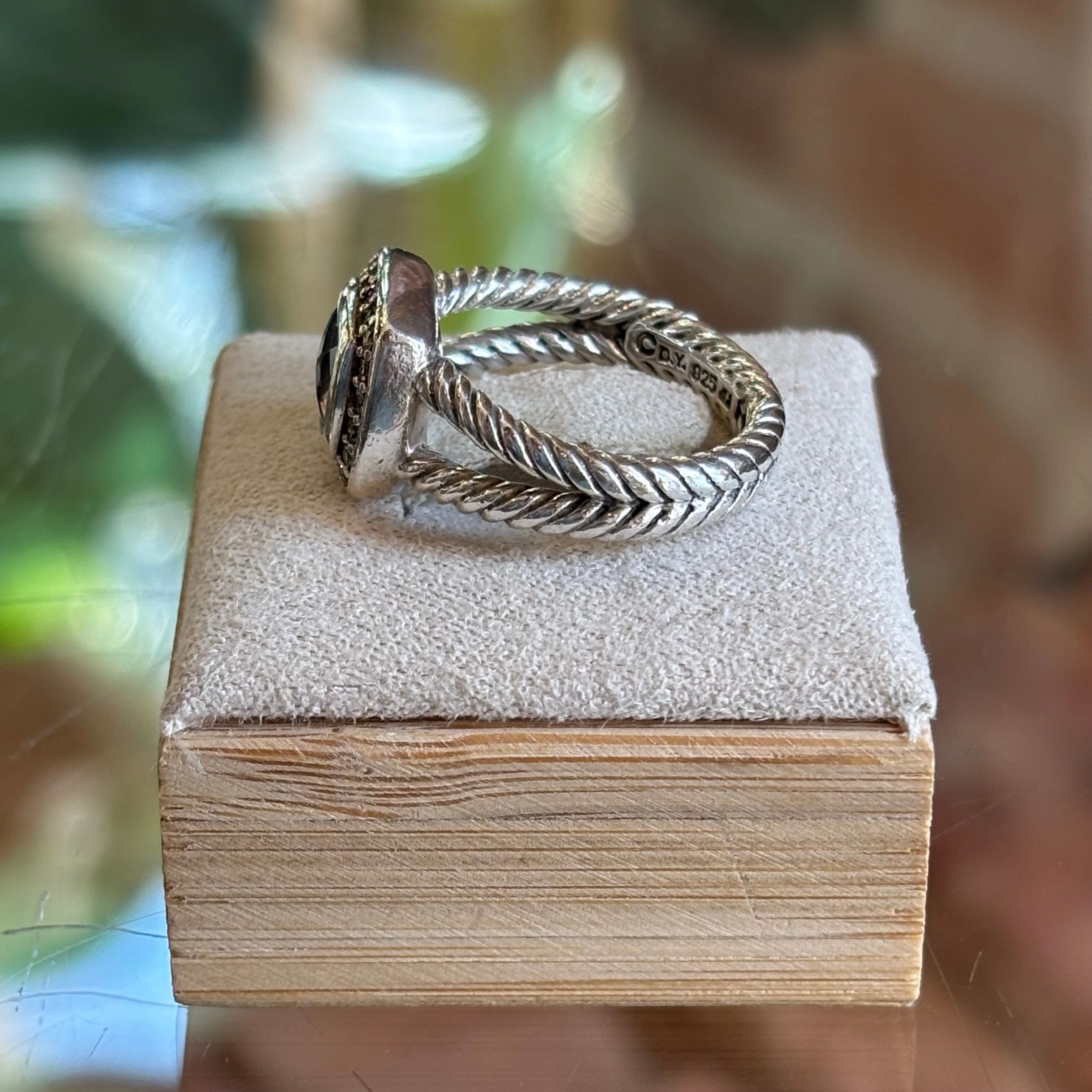 DAVID YURMAN Sterling Silver with Morganite and Diamonds TS3986