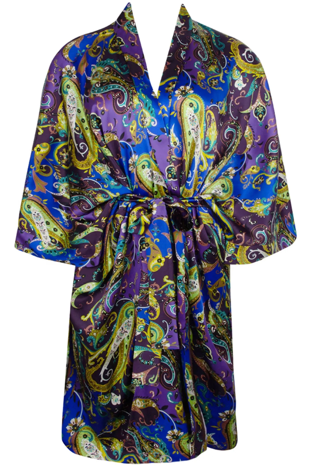 Dentelle Cashmer Silk Mid-Length Robe