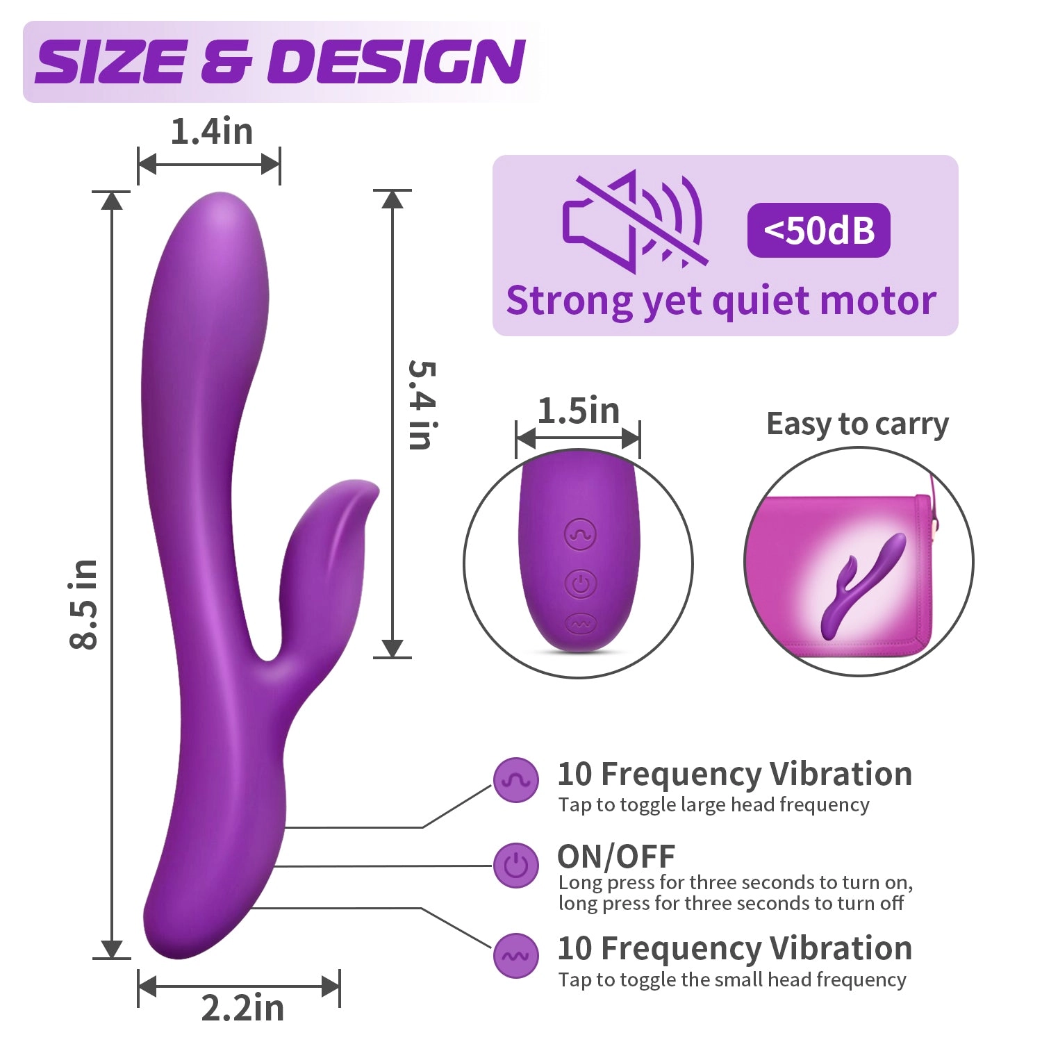 Double head vibration G Spot Vibrator
