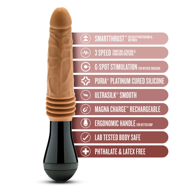 Dr. Skin Silicone - Dr. Arthur - Thrusting Gyrating Vibrating Dildo