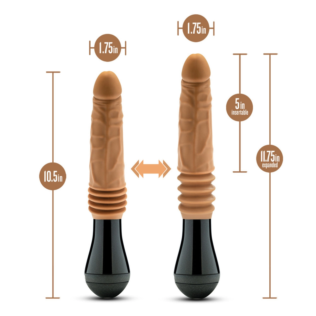 Dr. Skin Silicone - Dr. Arthur - Thrusting Gyrating Vibrating Dildo