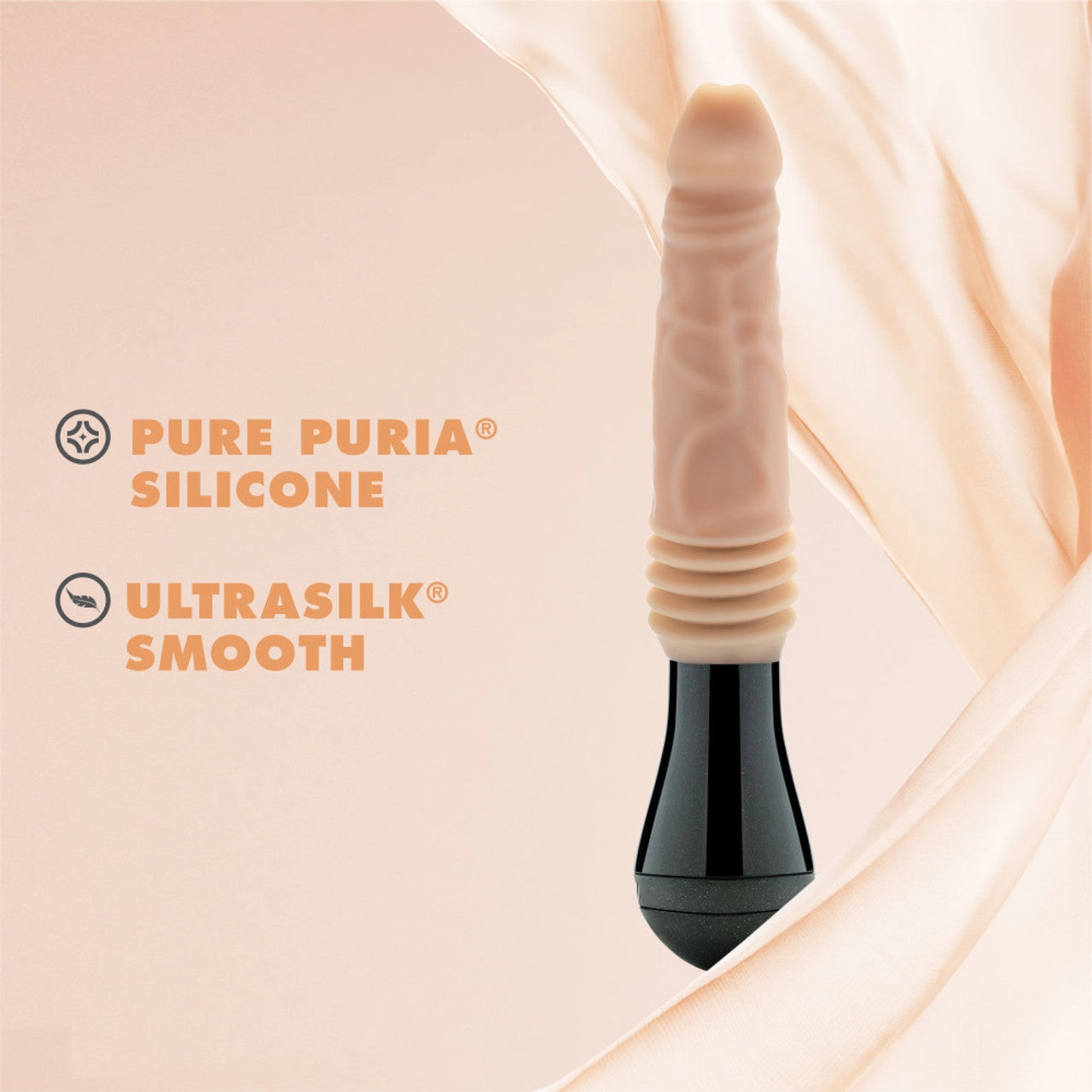 Dr. Skin Silicone - Dr. Knight - Thrusting Gyrating Vibrating Dildo