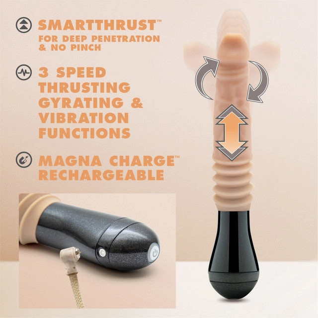 Dr. Skin Silicone - Dr. Knight - Thrusting Gyrating Vibrating Dildo