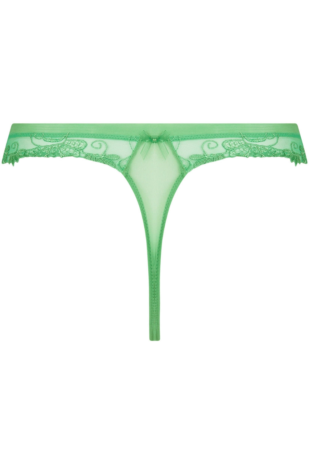 Dressing Floral Tanga Thong - Green