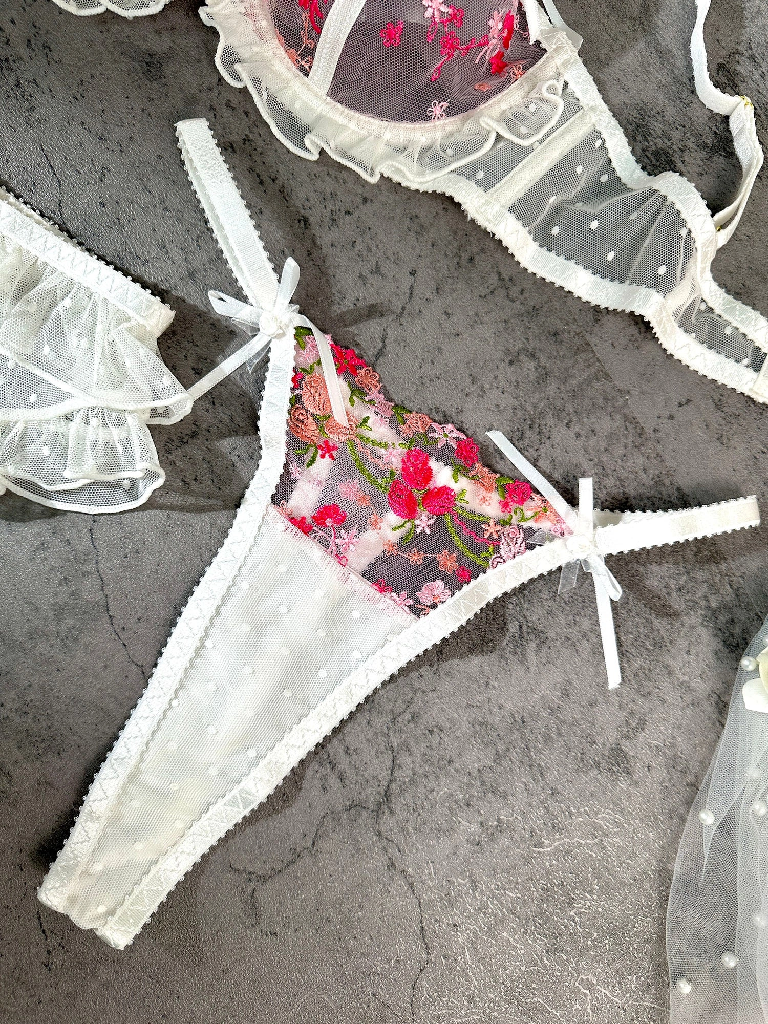 Emily Blossom Kiss Lingerie Set
