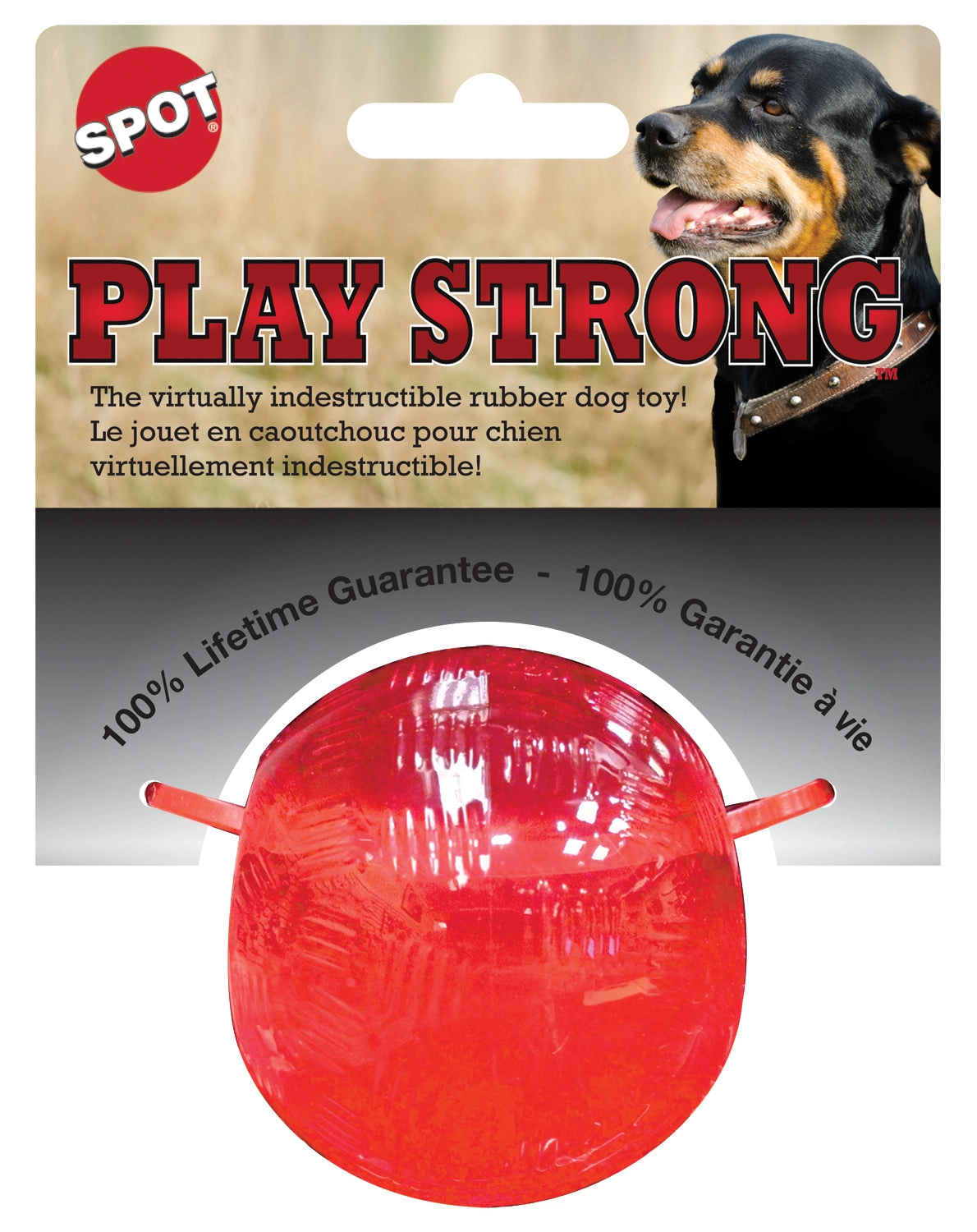 Ethical Products SPOT Play Strong Rubber Ball 3.25"