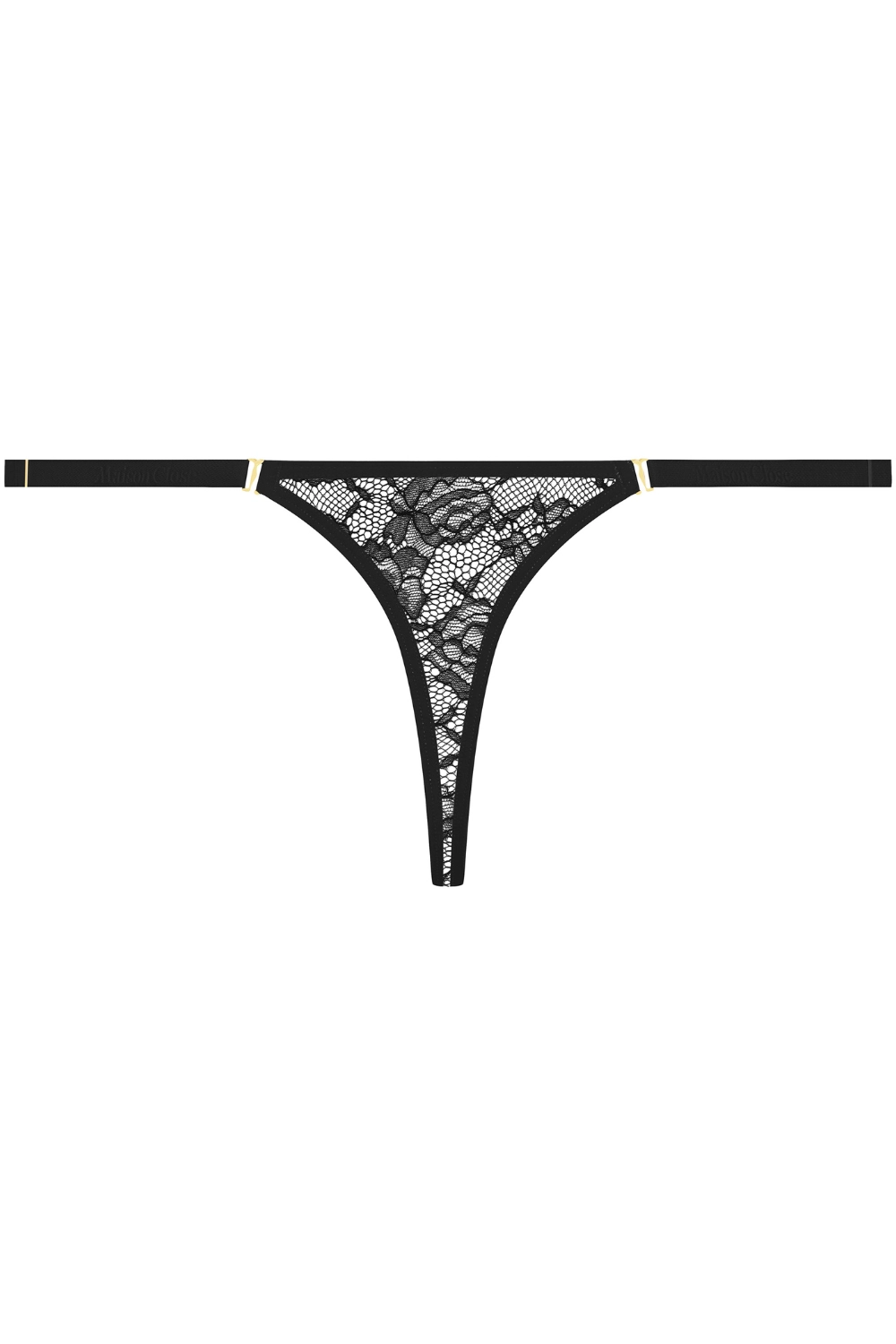 Flashback Lace Mini Thong Black