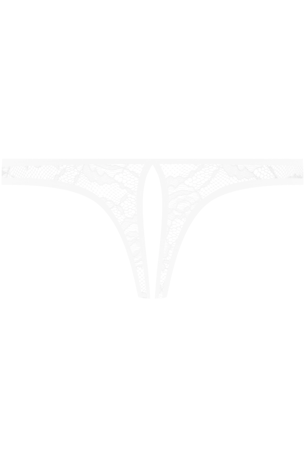 Flashback Lace Open Mini Brief White