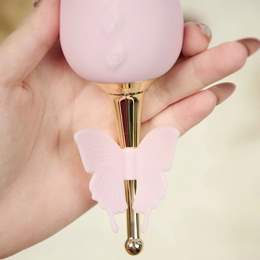 G-Spot Rose Massager with Tongue Licking