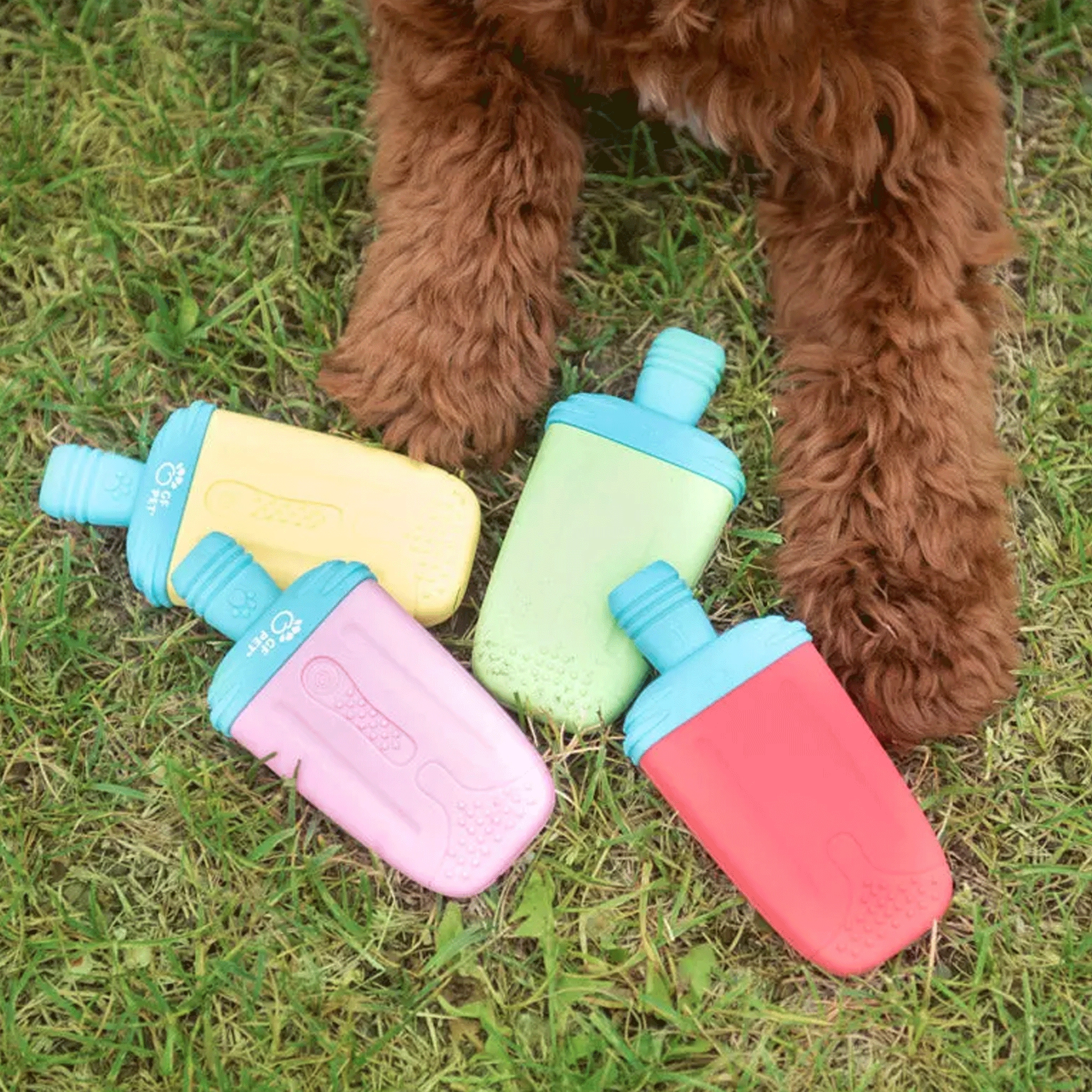 Go Fresh Pet Ice Popsicle Toy Lime Dog Toys