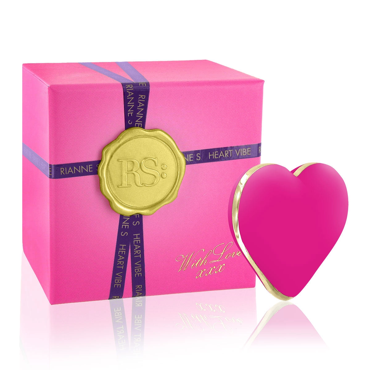 Heart Vibrator in French Rose