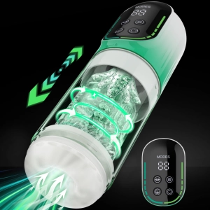 Heavenly Eye 5 in 1  Masturbator ( Rotating Thrusting Vibrator Suction Licking)