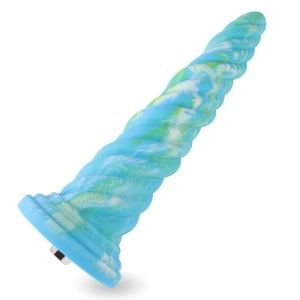 HiSmith Awl Silicone Dildo Kliclok 10.1 Inch - Blue
