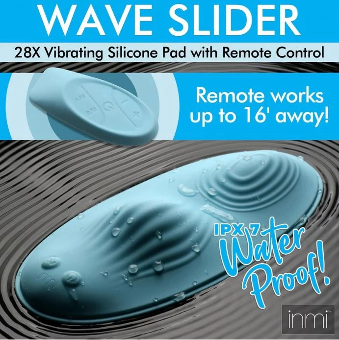 Inmi Wave Slider 28X Vibrating Silicone Grinder Pad with Remote Control