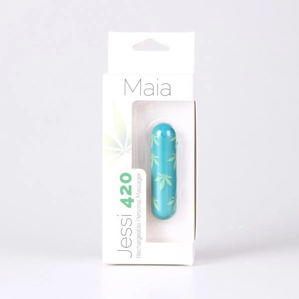 Jessi Canna Green Rechargeable Bullet Vibrator