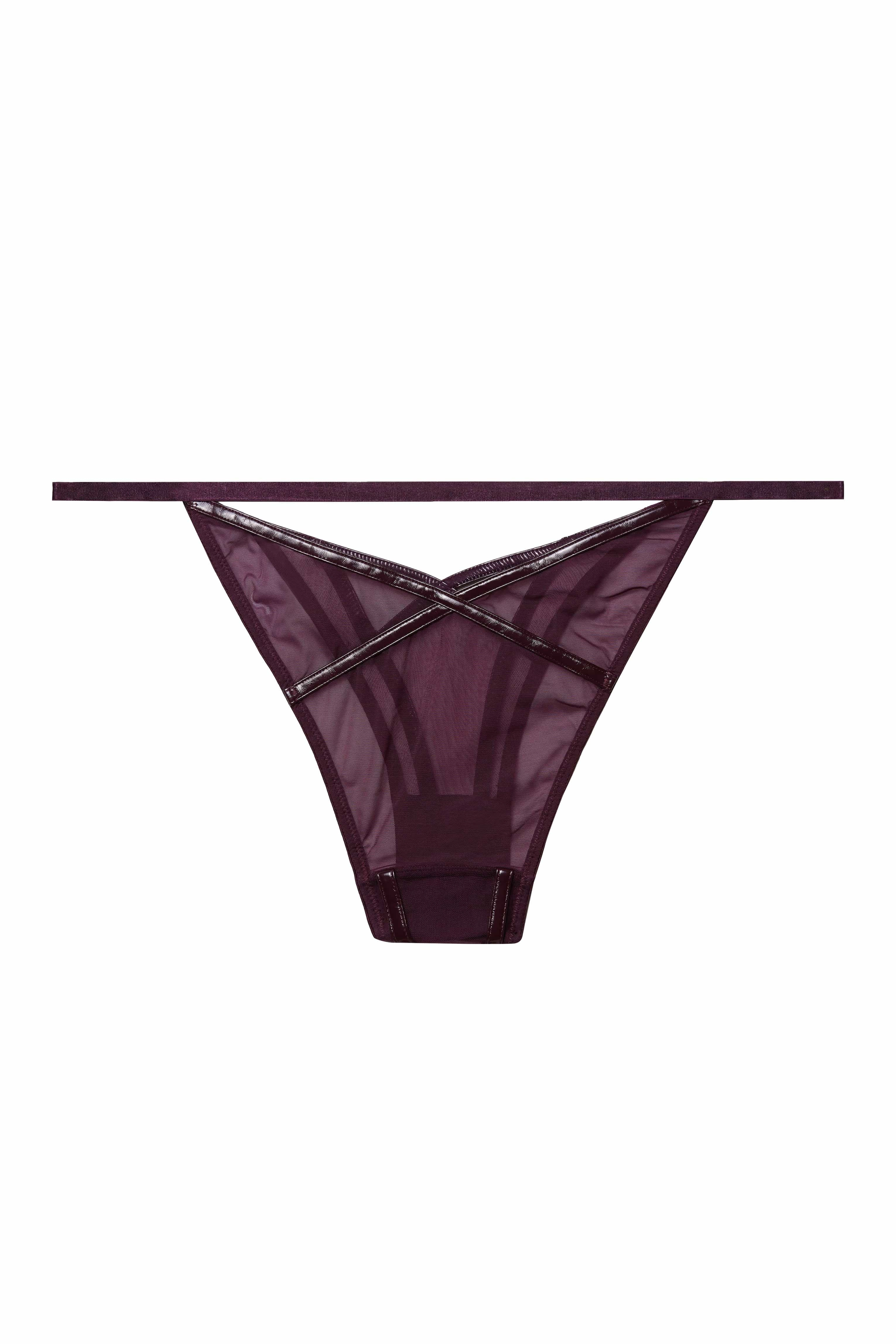Kelly Wine PVC Brief