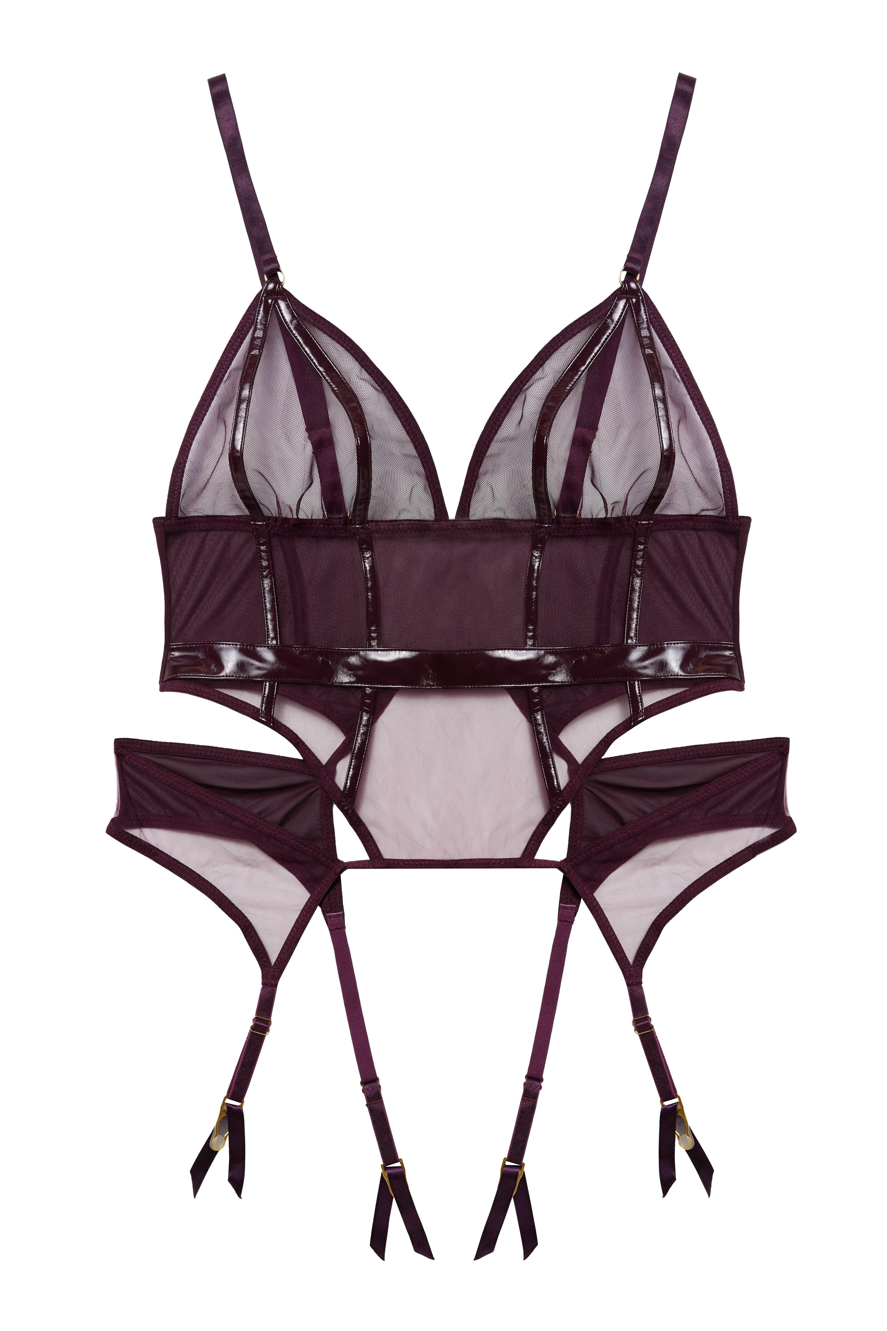 Kelly Wine PVC Soft Cup Basque