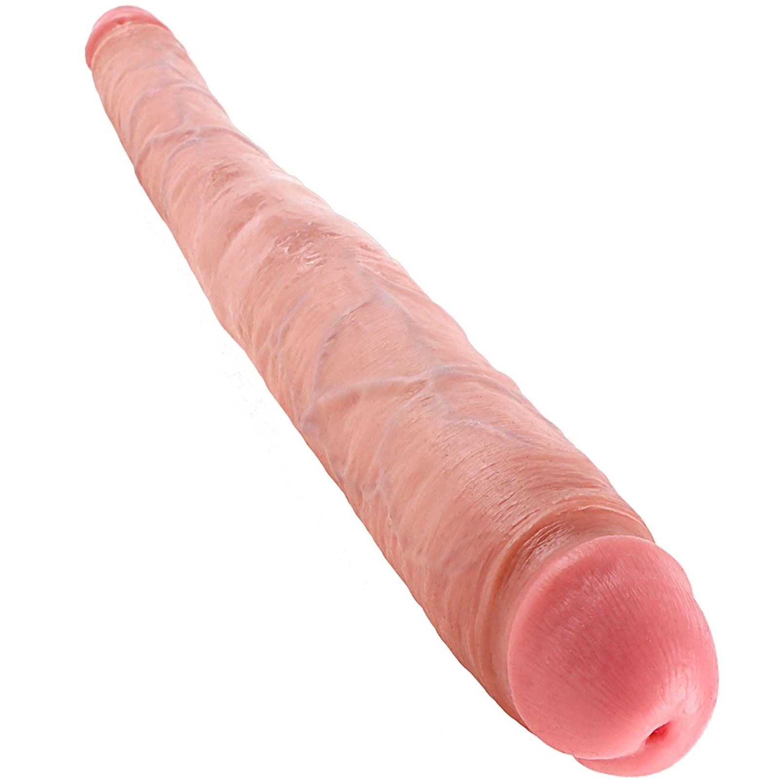 King Cock 16 Tapered Double Dildo - Flesh